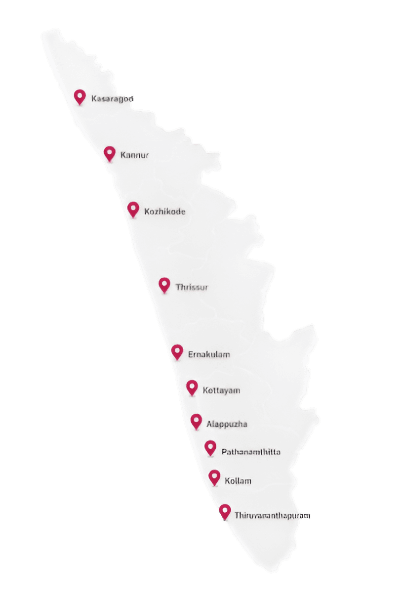 Medcity Overseas study abroad branch locations across Kerala